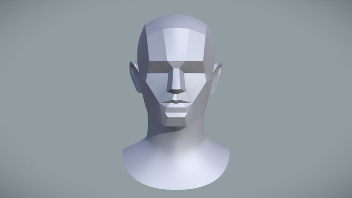 Drawing Figure For Artists: Base Head Planes 3D Model