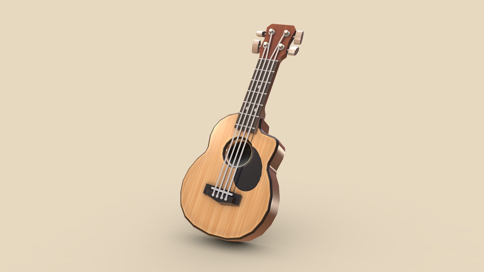 Chunky Acoustic Guitar - 3D model by autumnpioneer [fafbe42] - Sketchfab