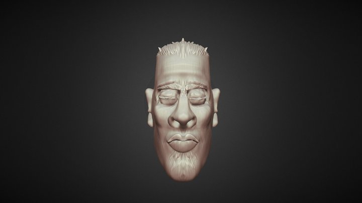 First Head sculpt 3D Model
