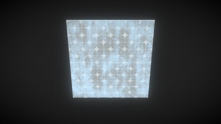 Medieval Icy Temple Wall 3D Model