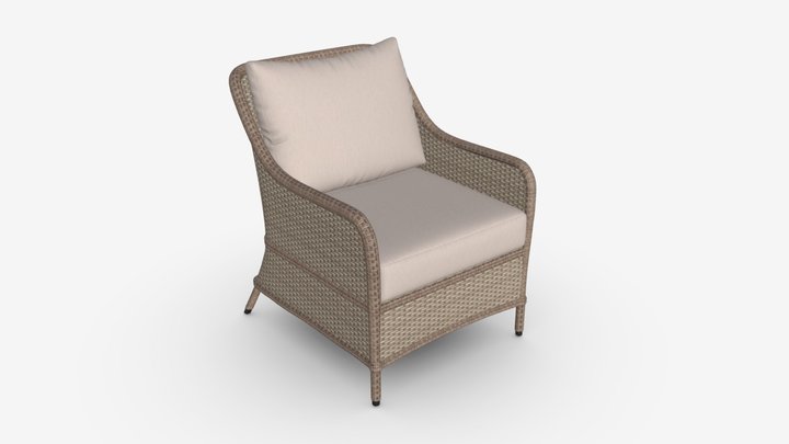 Garden Chair Eden 3D Model