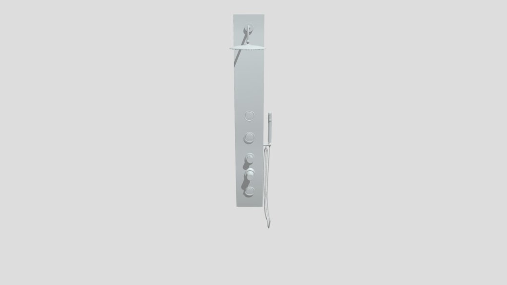 Wall-mounted shower panel fixture