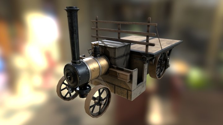 Transport Fever: Truck Steam Lorry 3D Model