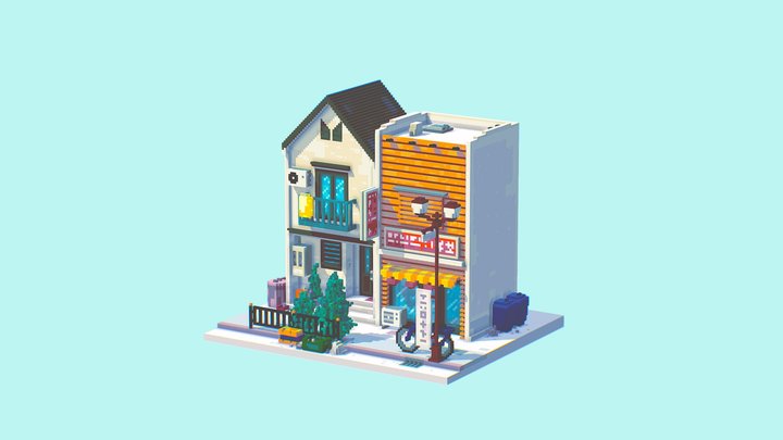Storefront E 3D Model