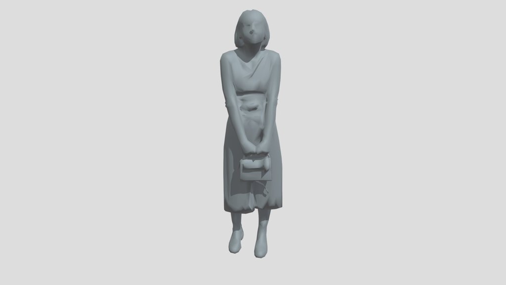 Lowpoly Female Standing