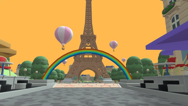 Tour Paris Promenade 3D Model