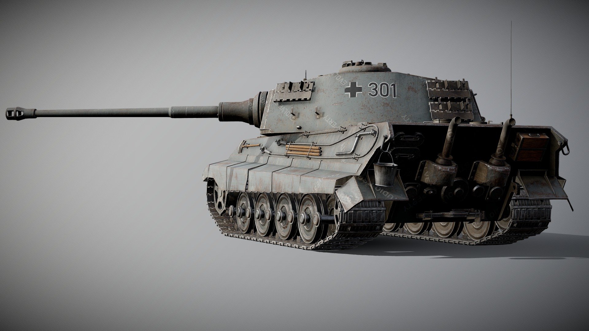 Tiger II Battle Tank - 3D model by Gerhald [fafecf2] - Sketchfab