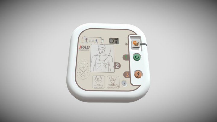 IPAD SP1 Automated External Defibrillator – AED 3D Model