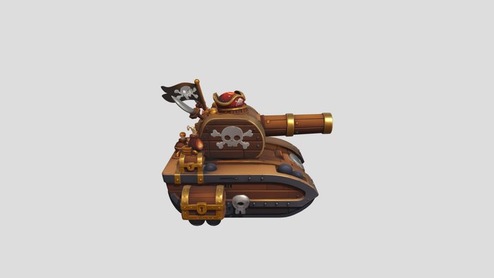 Pirate Tank 3D Model