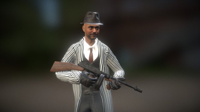 1920's Gangster 3D Model