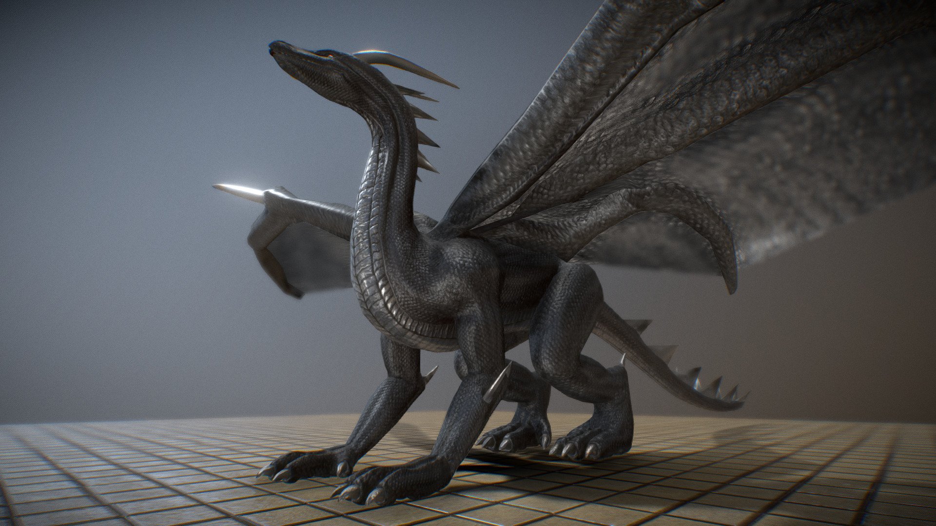 Black Dragon with Idle Animation - Download Free 3D model by 3DHaupt  [fb0053a] - Sketchfab