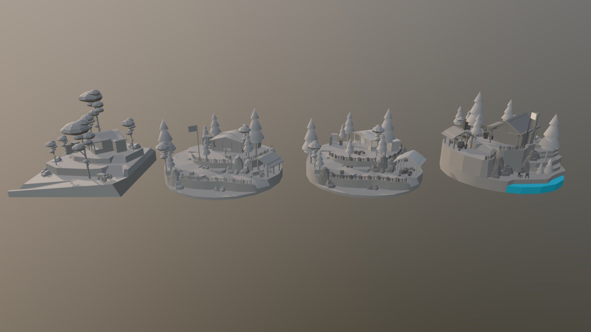 Forest Loner - Blockout - 3D model by SamVercammen [fb006e1] - Sketchfab