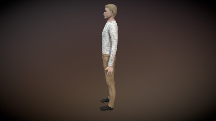 Blonde man 3D Model