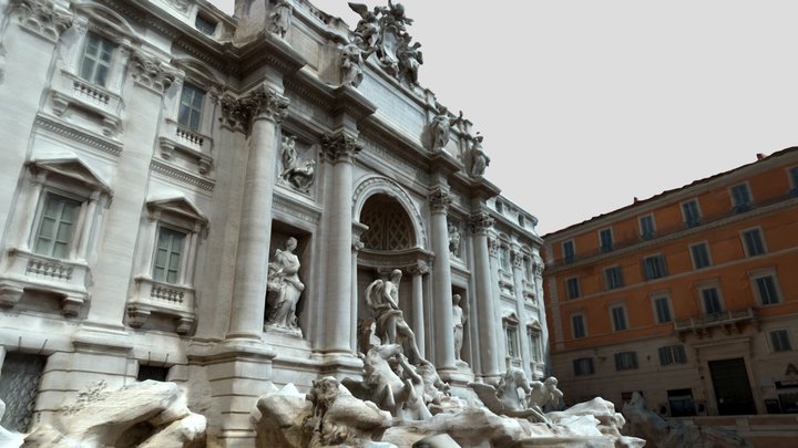 Fontana di trevi 3D Model