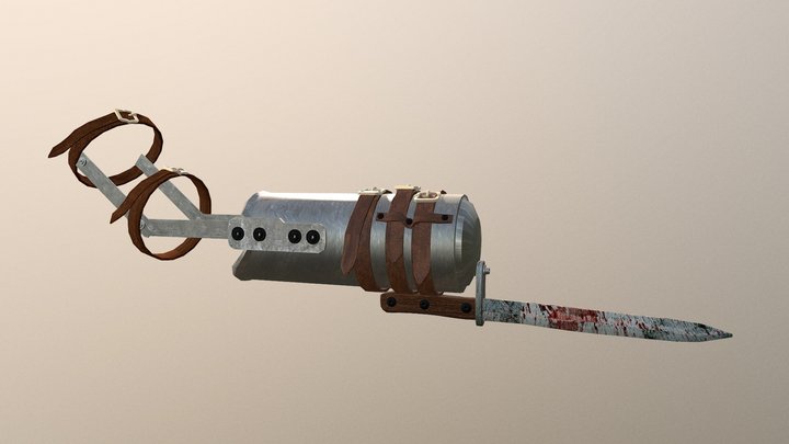 Merle's bayonet arm 3D Model