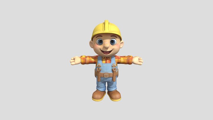 Bob The Builder Character 3D Model