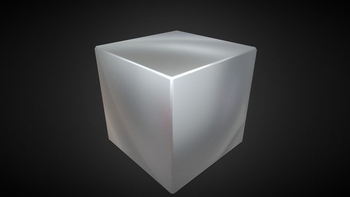 Cube Metalic (make in blender) 3D Model