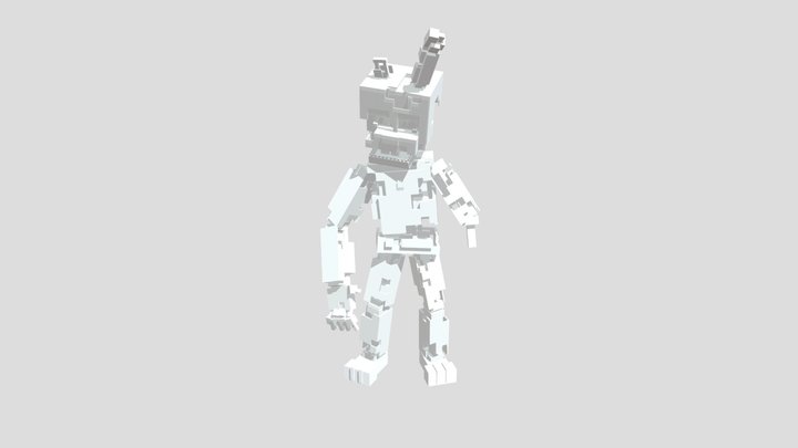 Scraptrap Minecraft for Blender 3D Model