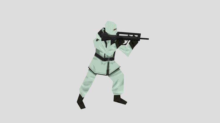 Metal Gear Solid 1 Genome Soldier Arctic 3D Model