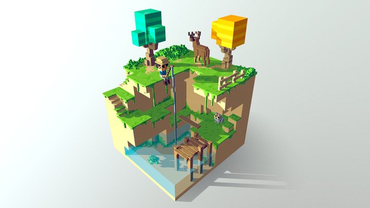 Fishing + Vox File 3D Model