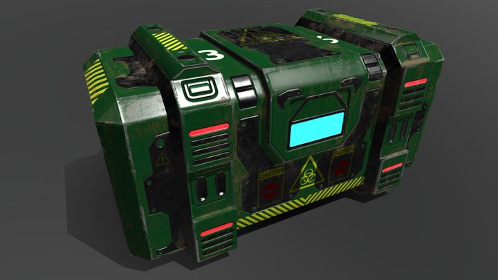 Sci-fi box 3D Model