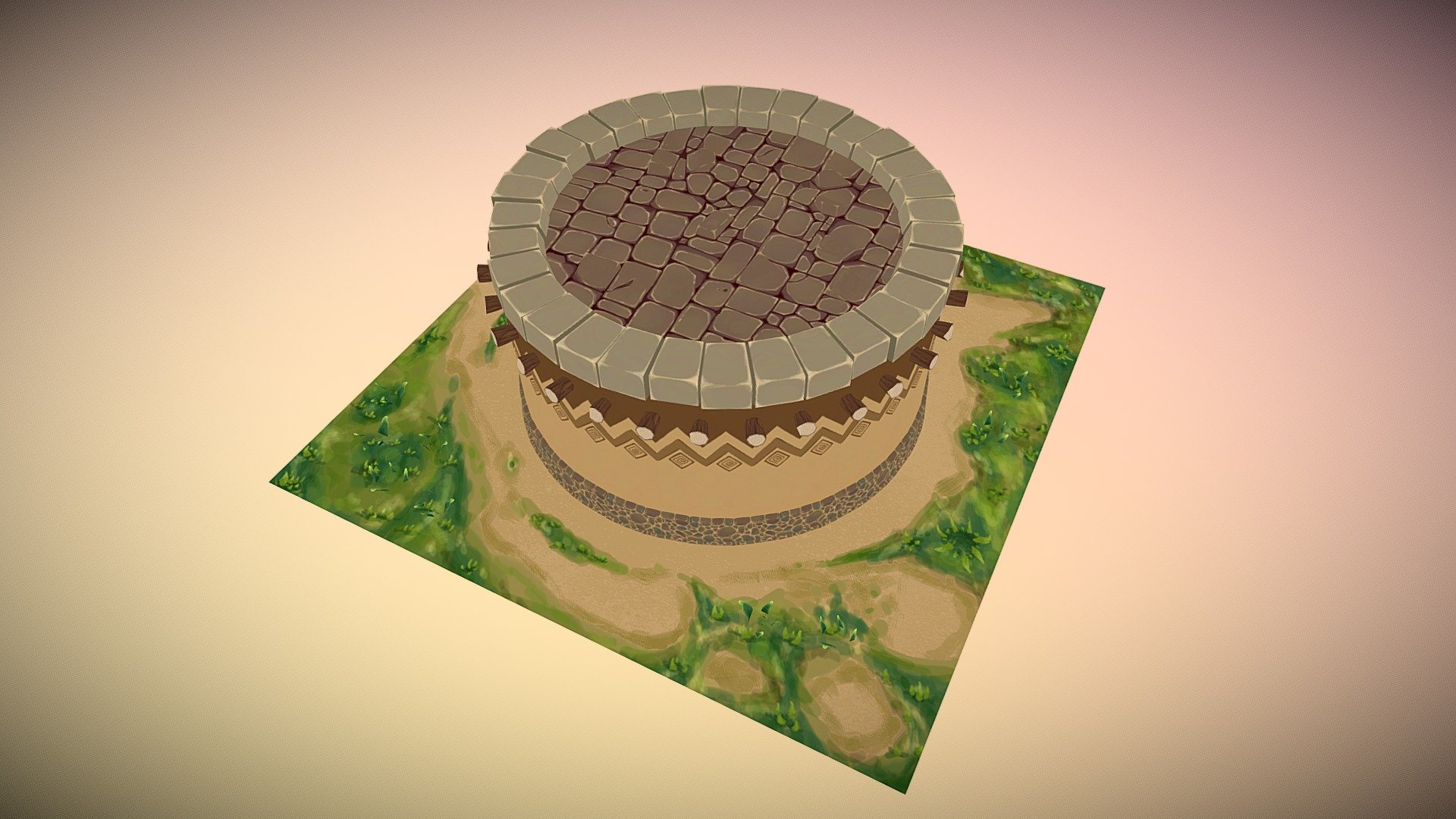 Pueblos house - 3D model by Yursa (@q2junior) [fb02ddf] - Sketchfab