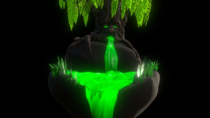Fantasy poison tree 3D Model