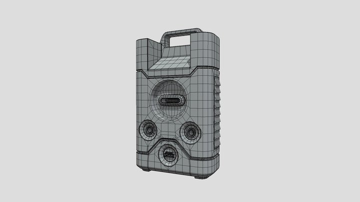Charging bank un-subdivided 3D Model