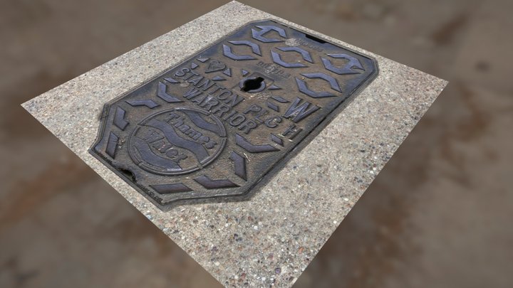 Manhole Cover 3D Model