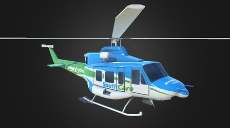 Bell 412 Snowdy 3D Model