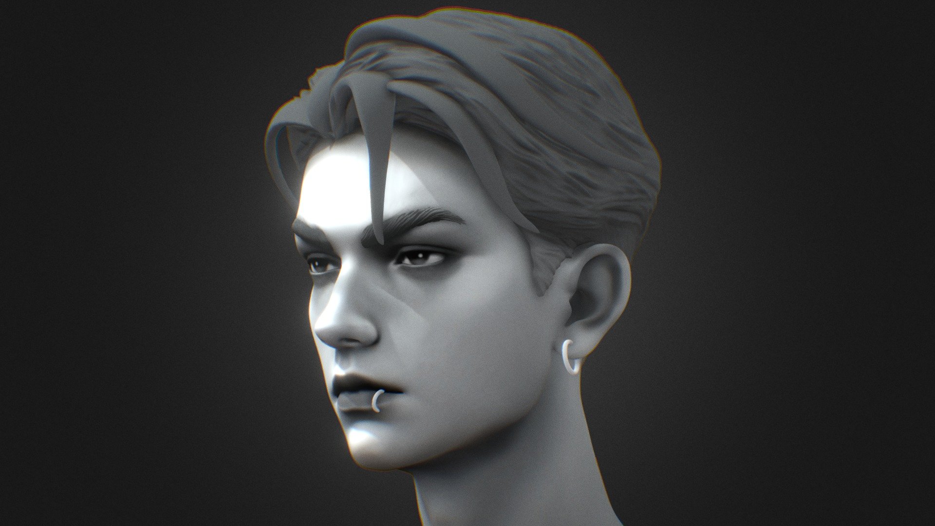 BASE MESH HEAD MALE SEMI-REAL STYLE - 3D model by DINO (@levotatdat ...