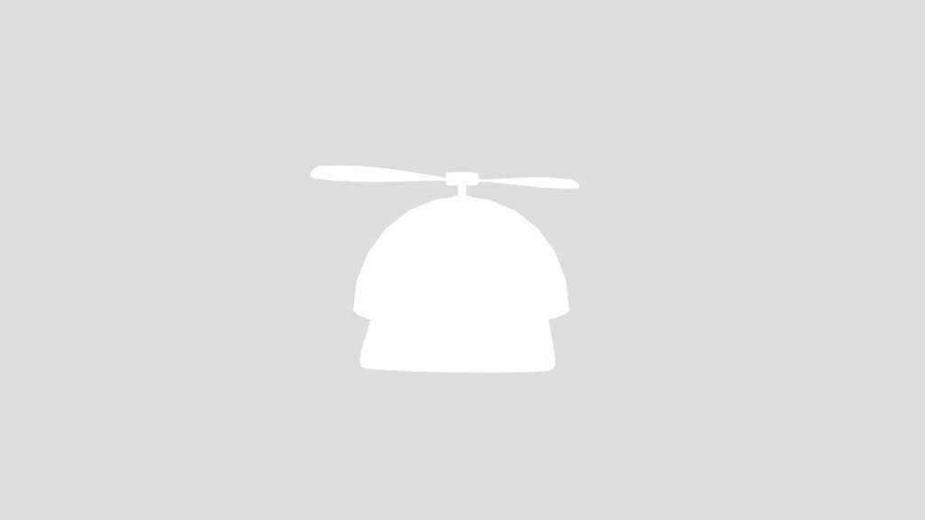 Cartoon Cap With Spinning Fan Propeller