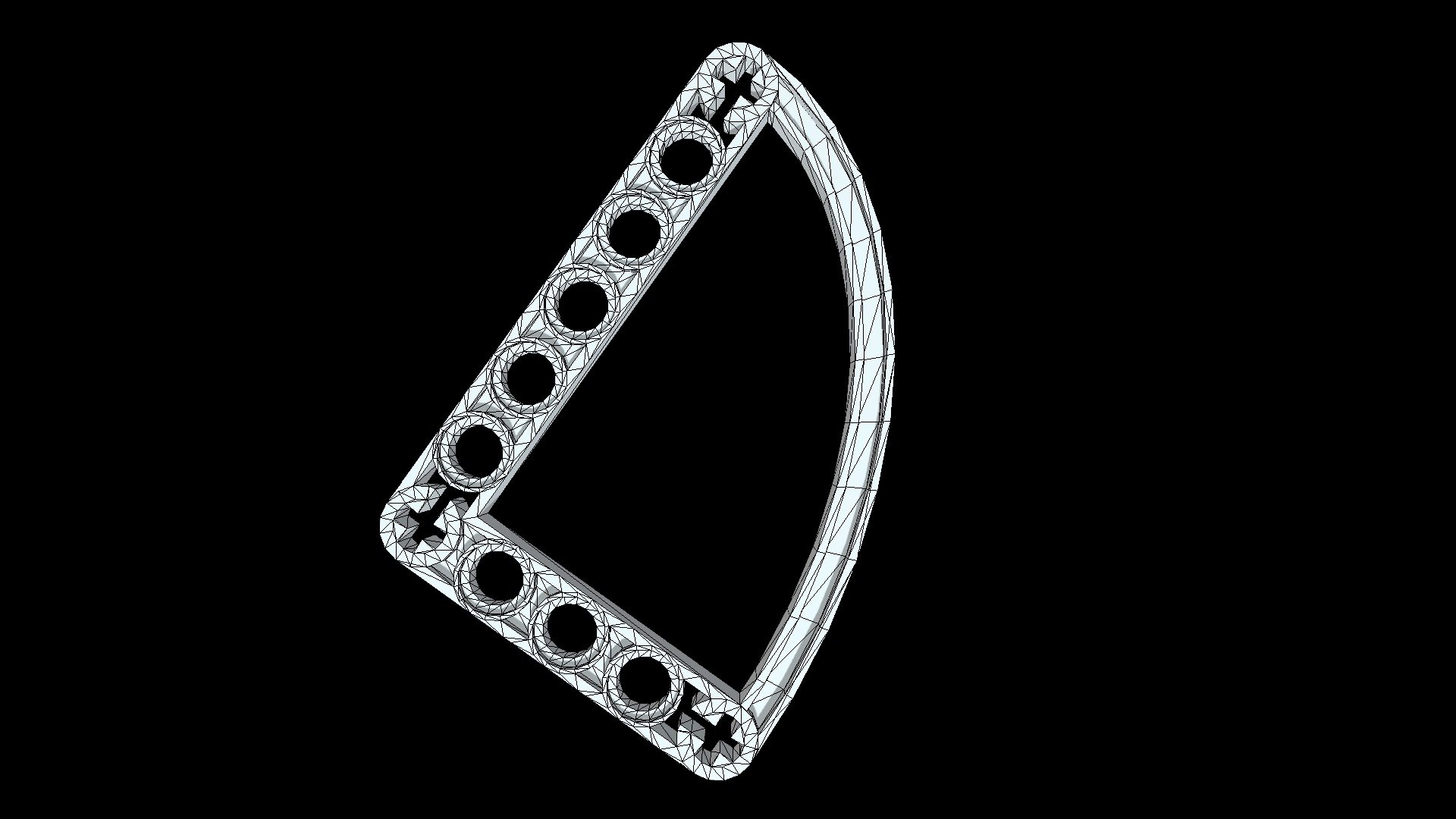 Liftarm Modified L-Shape Quarter Ellipse Thin