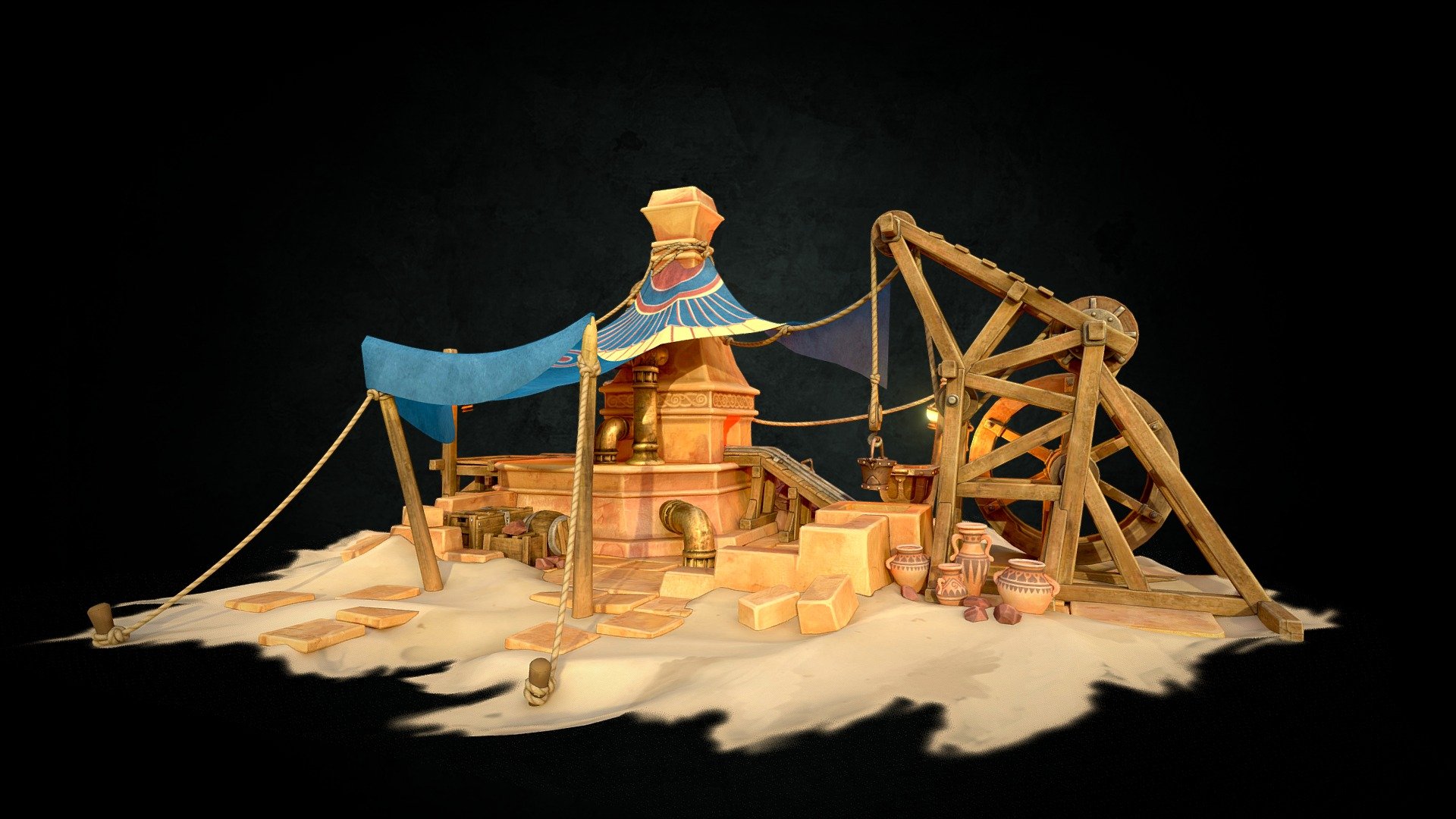 Egyptian mine — Sketchfab embed 3D viewer