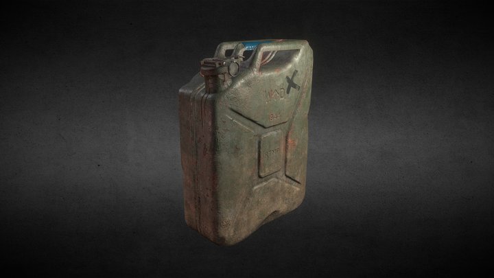 Rusted jerrycan