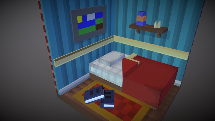 Isometric Room 3D Model