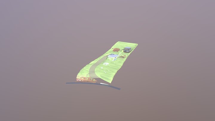 Pan Khop Dia Hinh 3D Model