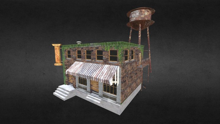 Liquor Store from Last Of Us Bill's Town 3D Model