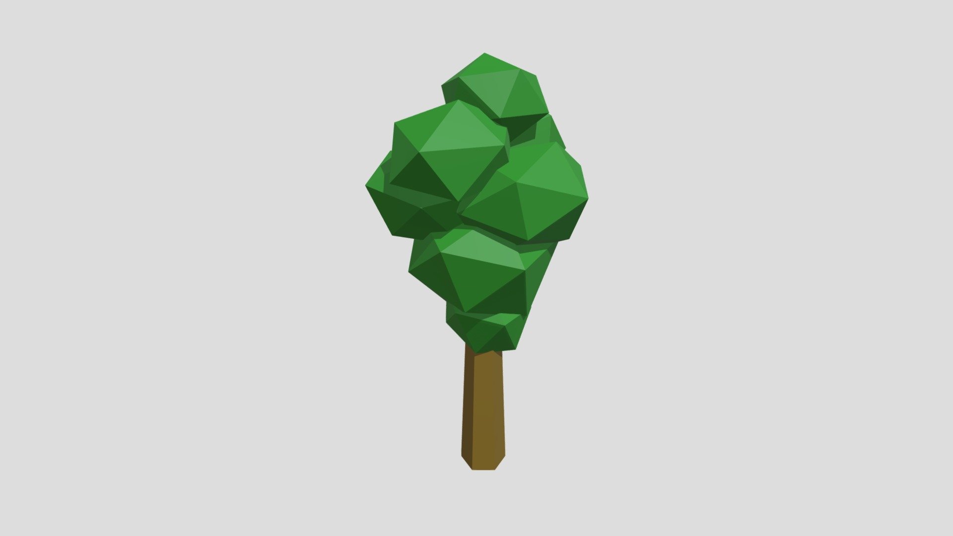 Low-poly tree