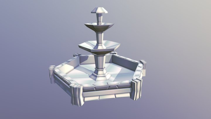 Fuente de agua - water fountain 3D Model