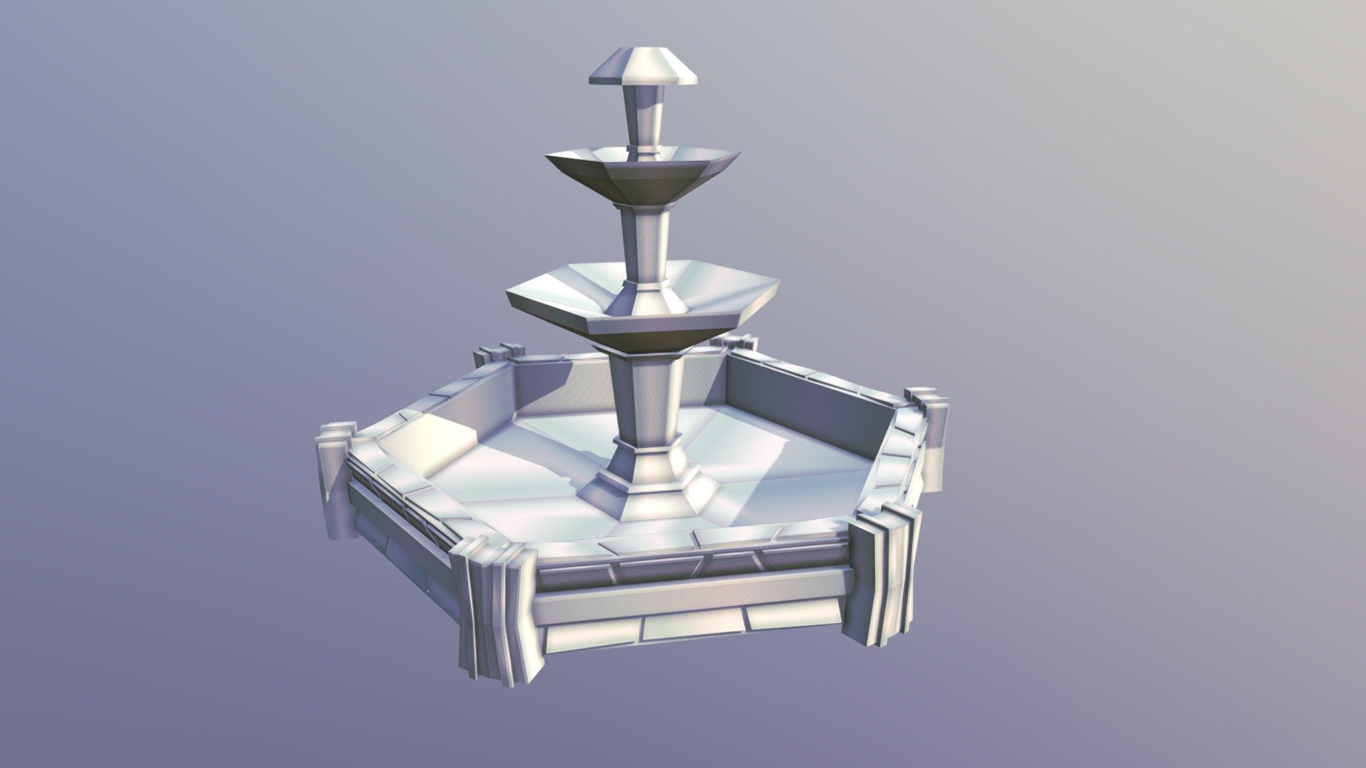 Fuente de agua - water fountain - Download Free 3D model by Harold ...