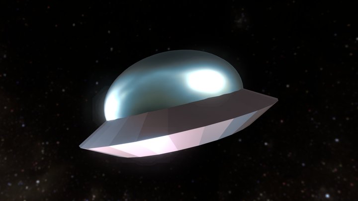 UFO (animated) 3D Model