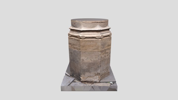 Column Base from Brno’s Petrov Cathedral 3D Model