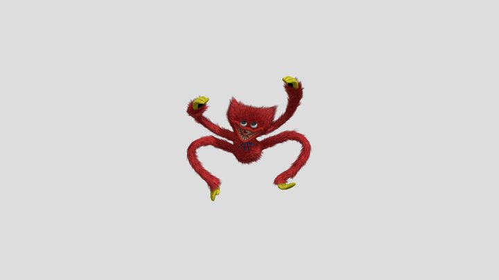 Poppy Playtime | Mini Huggy Red 3D Model