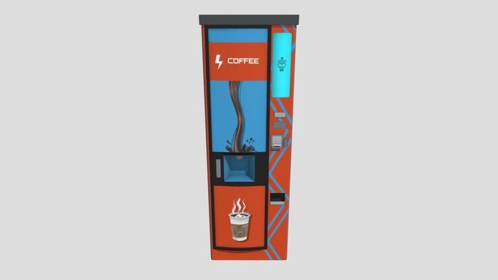 Fnaf security breach coffe machine 3D Model