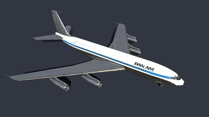 Boeing 707 3D Model