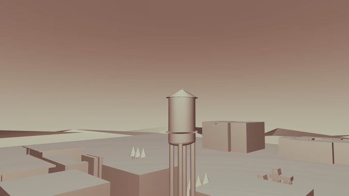 Warner Bros City Lot remake (fixed) 3D Model