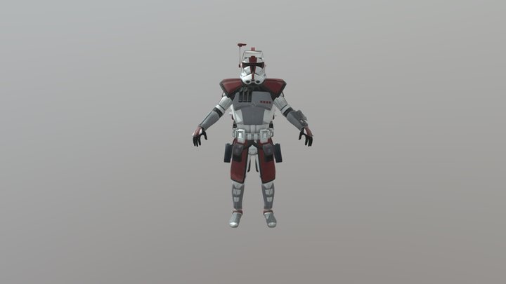 ARC Trooper Captain 3D Model