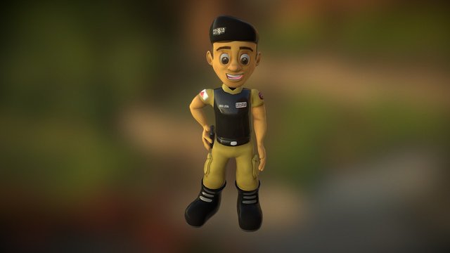 Amigo Legal Polícia Militar de Belo Horizonte 3D Model