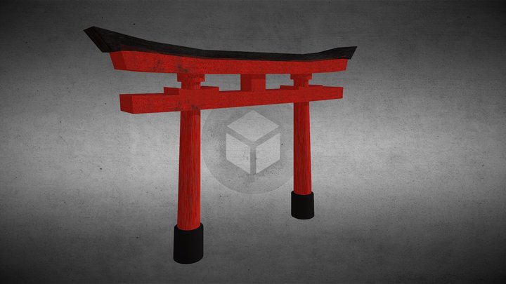 Japanese Torii 3D Model